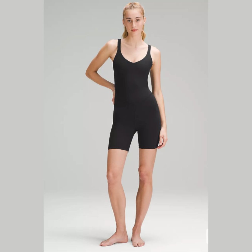 {Lululemon} Align Onesie 8" in Black Nulu